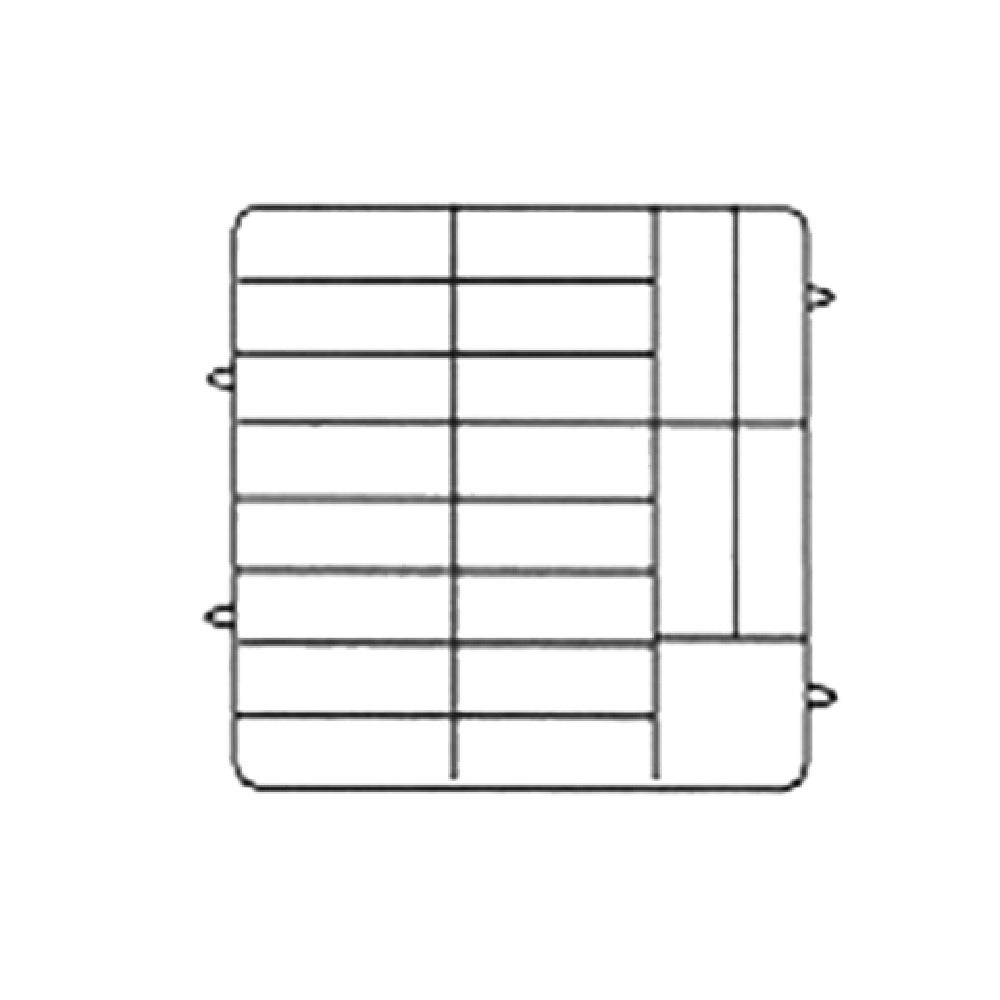 Vollrath PM2006-3-02 Plate Crate® Dishwasher Rack 4-3/4" To 6-1/2" Dia. (3) Extenders With Wire Dividers