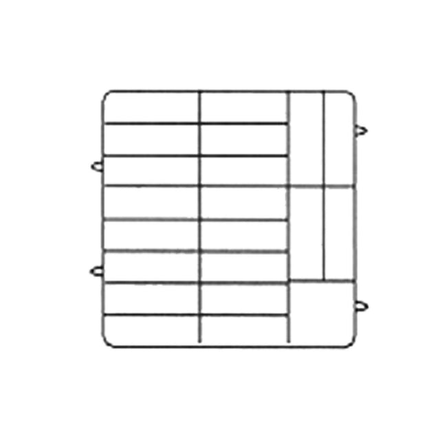 Vollrath PM2006-3-02 Plate Crate® Dishwasher Rack 4-3/4" To 6-1/2" Dia. (3) Extenders With Wire Dividers
