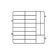 Vollrath PM2006-3-08 Plate Crate® Dishwasher Rack 4-3/4" To 6-1/2" Dia. (3) Extenders With Wire Dividers