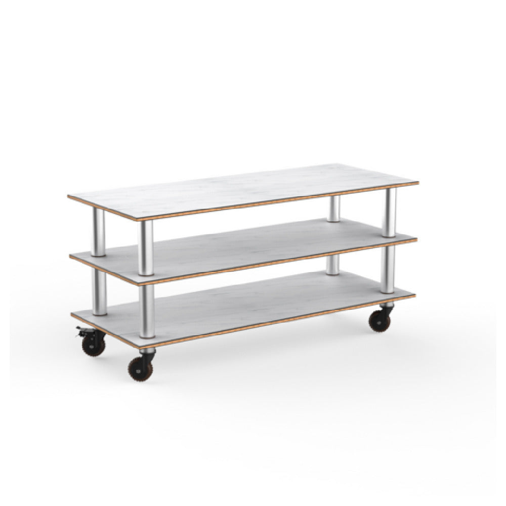 Steelite MGCMLX01CSXH - Modular Classic Large Unit White Carrera Stainless Steel