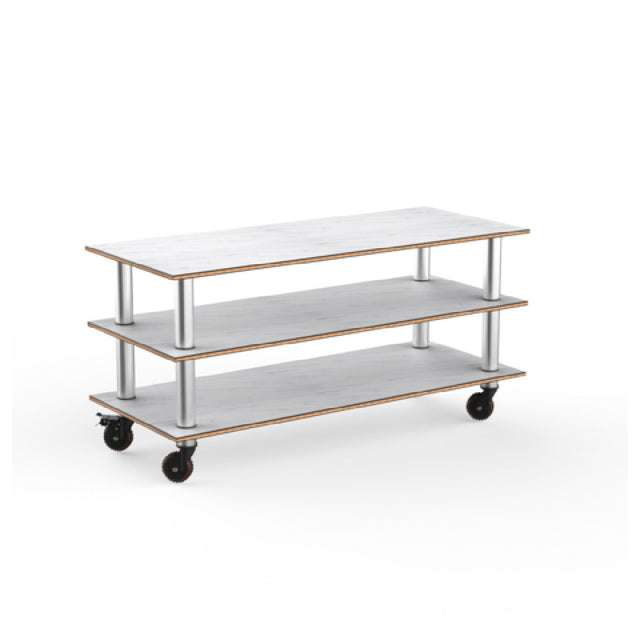 Steelite MGCMLX01CSXH - Modular Classic Large Unit White Carrera Stainless Steel