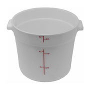 Omcan 80192 (80192) 6-QT Polypropylene White Round Food Storage Container NSF