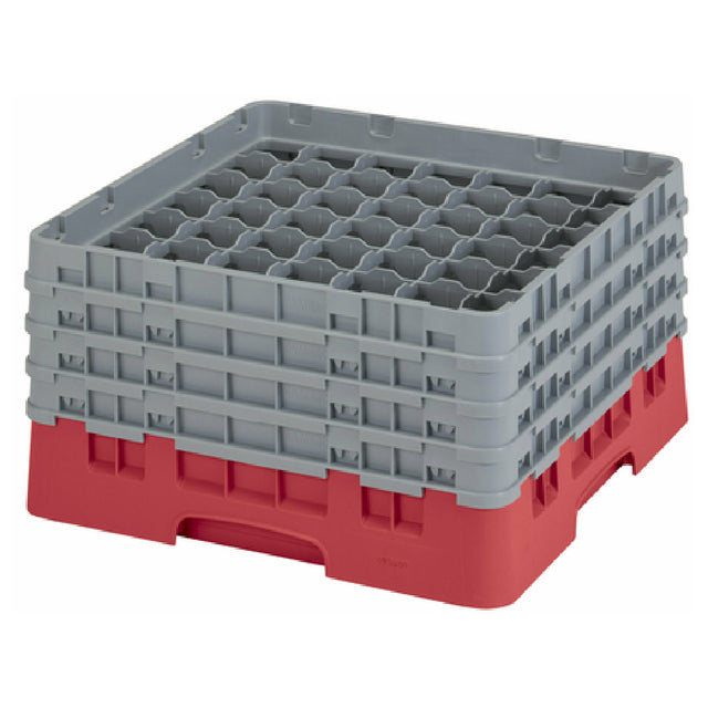 Cambro 49S800163 Camrack® Glass Rack With (4) Soft Gray Extenders Full Size