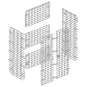 Hubert 10874 - Security Enclosure Kit, 7-piece, 36" X 24" X 63"H