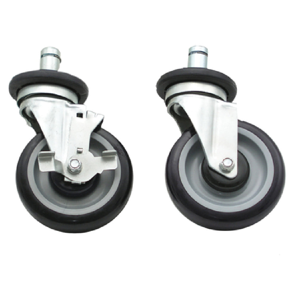 Advance Tabco EC-26 Special Value Wire Shelving Stem Casters (4) 5" Swivel Poly