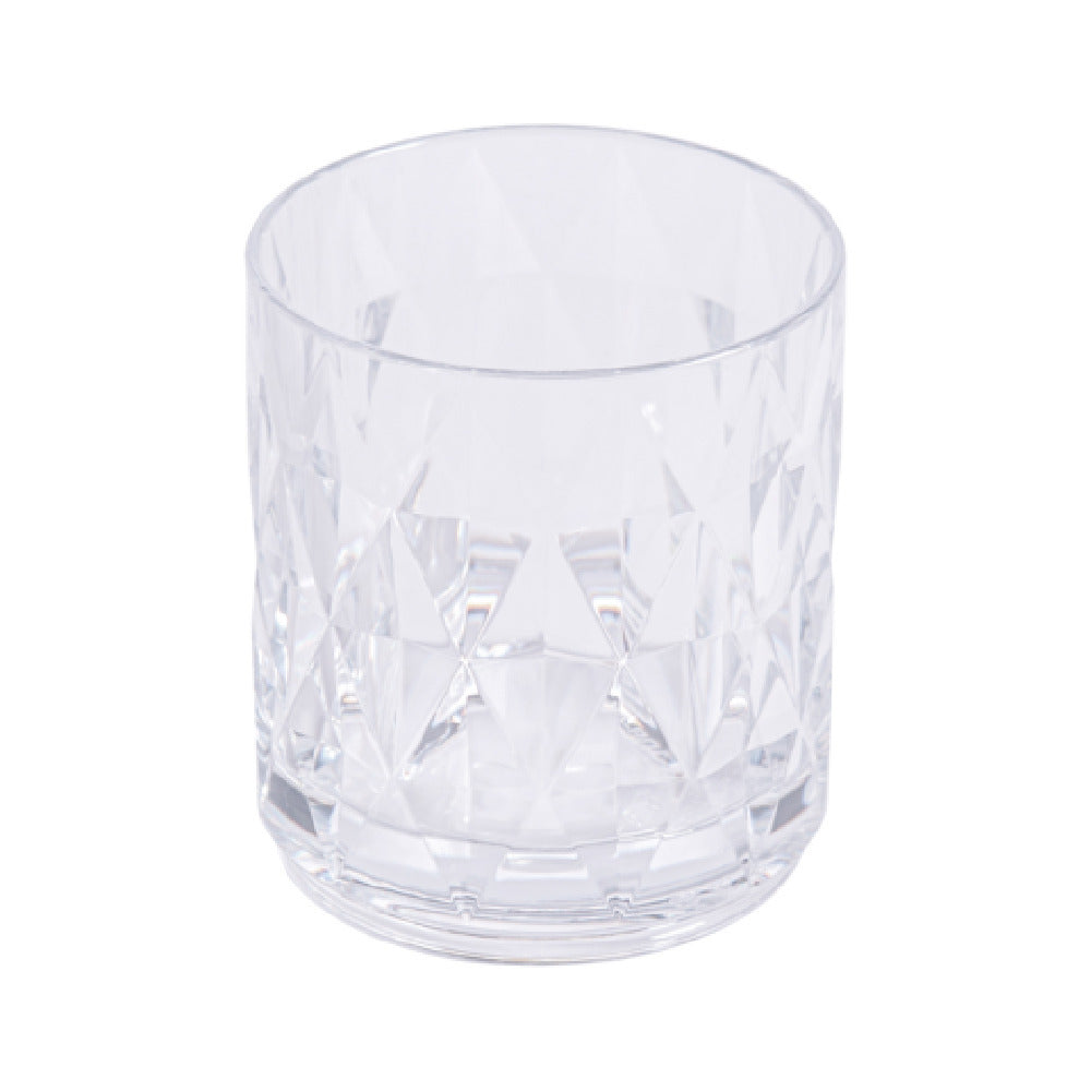 GET Enterprises DM-10R-CL Fitzgerald Rocks 10 Oz. (10.55 Oz. Rim-Full) 3.17" Dia. X 3.58"H
