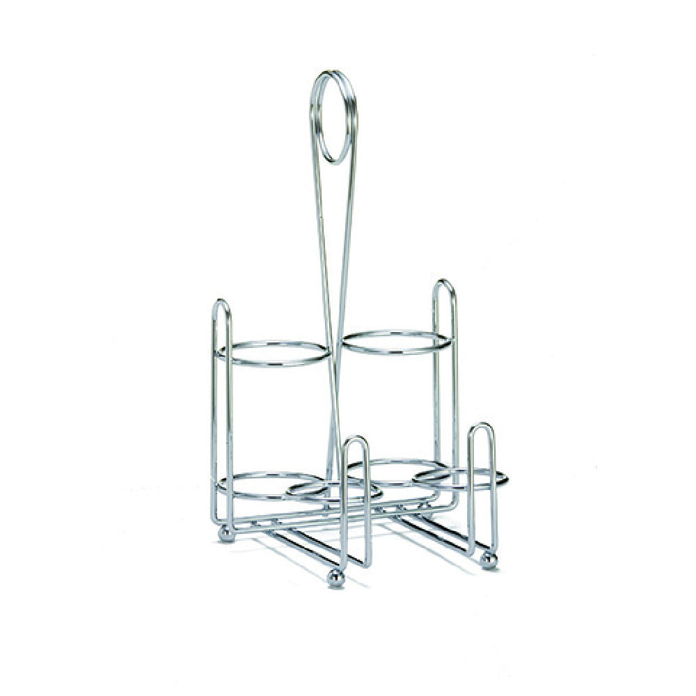 Tablecraft 594C Rack 5-1/4" X 5-1/4" X 9-3/4" Fits (2) Salt & Peper Shakers & (2) 8 Oz. Squeeze Bottles