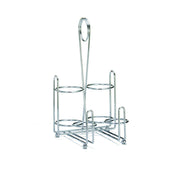 Tablecraft 594C Rack 5-1/4" X 5-1/4" X 9-3/4" Fits (2) Salt & Peper Shakers & (2) 8 Oz. Squeeze Bottles