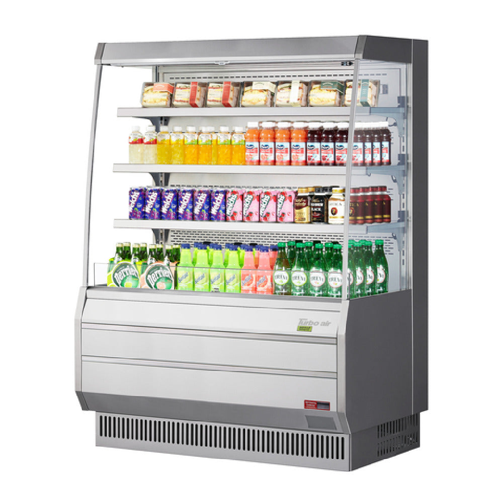 Turbo Air TOM-50MS-N Vertical Open Display Merchandiser Mid-height 12.3 Cu. Ft. Capacity