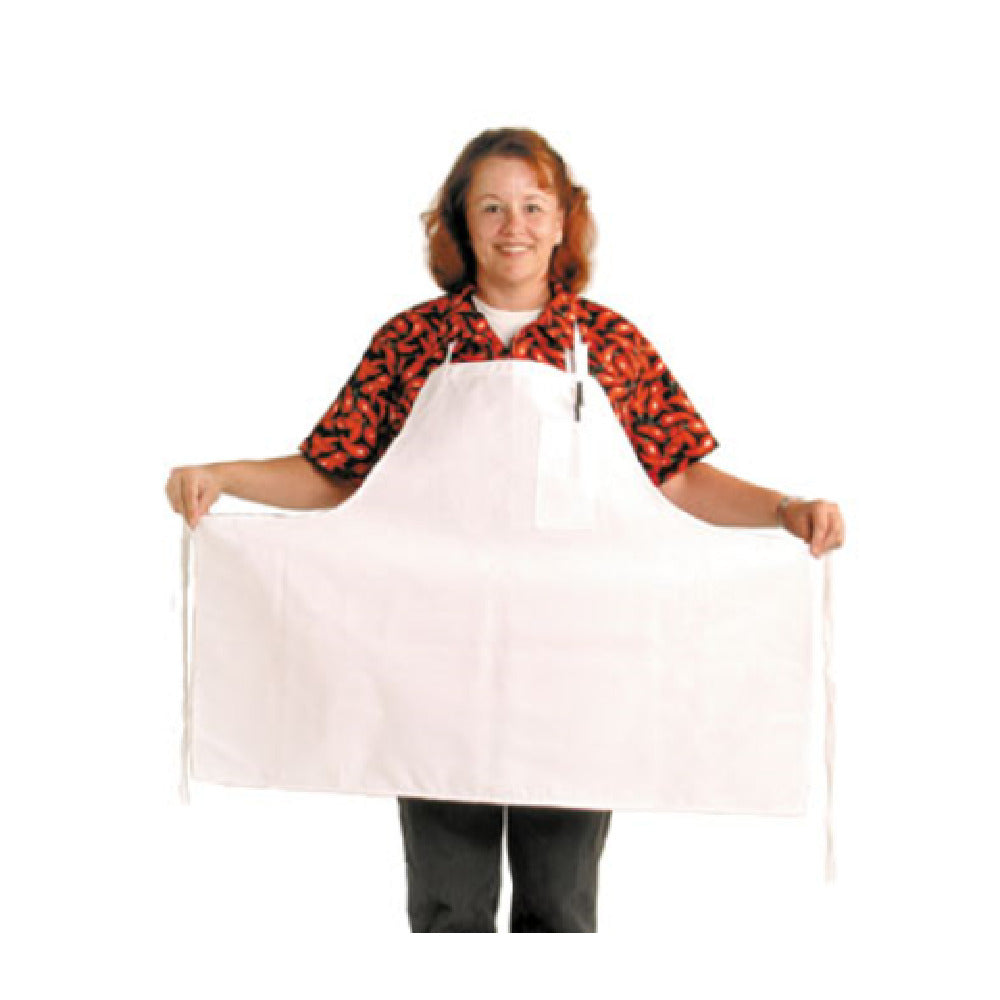 John Ritzenthaler Company 600BAW-XL Chef Revival® Extra Wide Bib Apron 38" X 30" Poly/cotton Blend