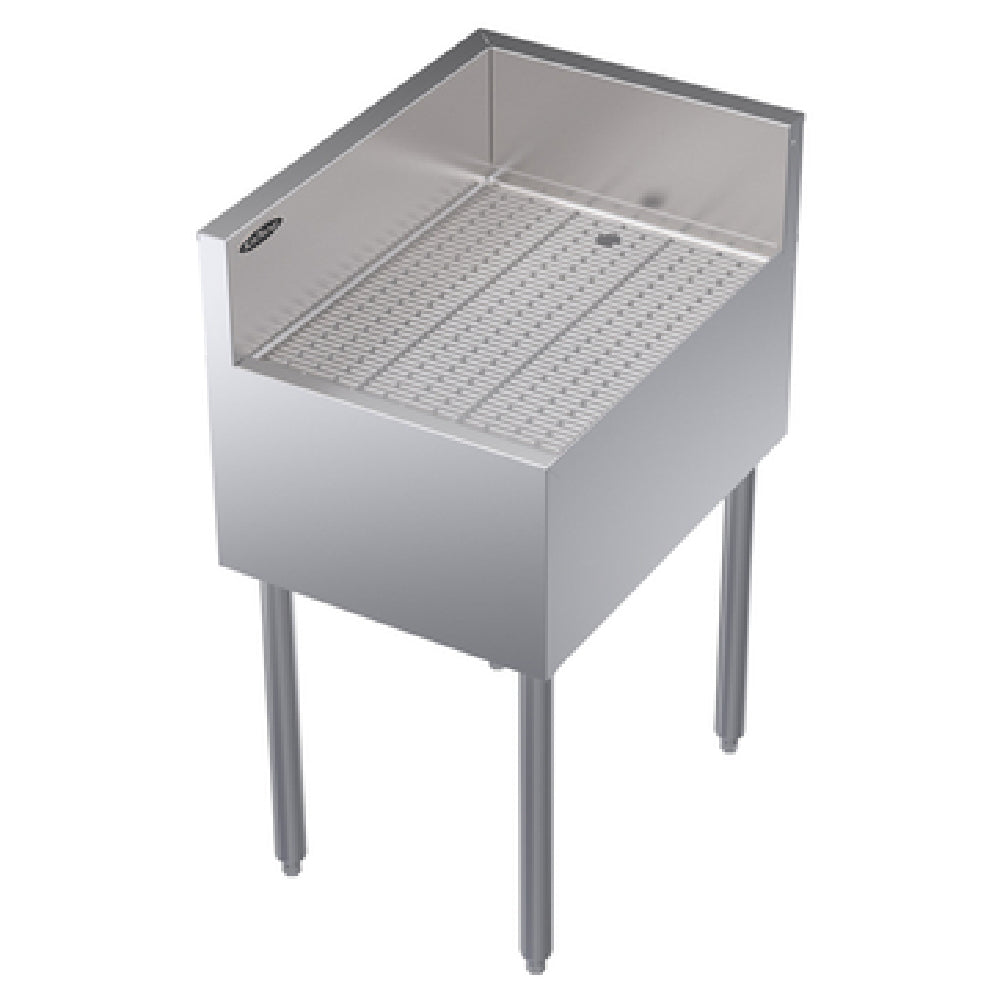 Krowne KR24-C18L Royal Series Underbar Corner Drainboard Free Standing 18"W X 24"D X 36-1/2"H O.A.