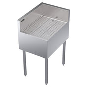 Krowne KR24-C18L Royal Series Underbar Corner Drainboard Free Standing 18"W X 24"D X 36-1/2"H O.A.