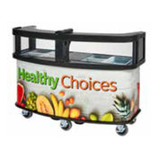 Cambro CVC75W14 Vending Cart With Safety Barrier 75"W X 33-1/2"D X 53-1/8"H