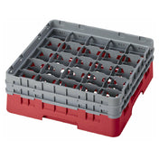 Cambro 25S434163 Camrack® Glass Rack With (2) Soft Gray Extenders Full Size