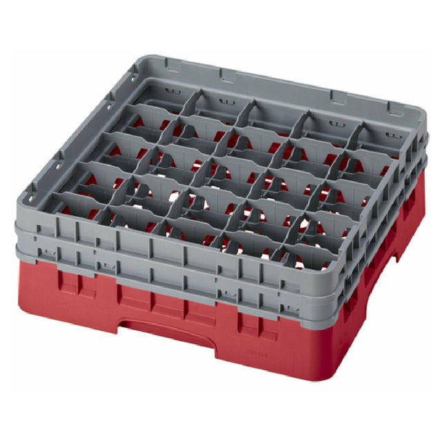Cambro 25S434163 Camrack® Glass Rack With (2) Soft Gray Extenders Full Size