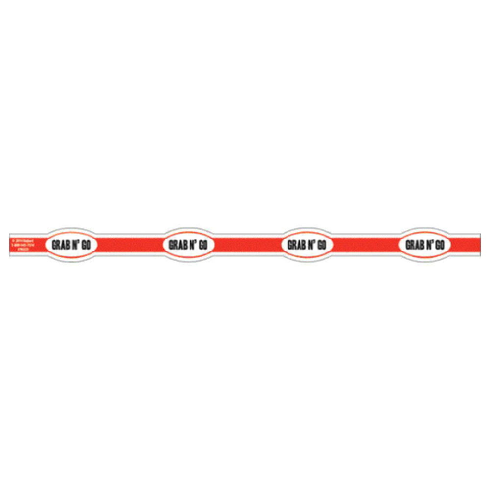 Hubert 96225 - Band-It Food Label, "Grab N' Go", 13-3/4" X 1"