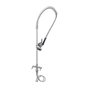 T&S Brass S-0113-CR-B Single Hole Deck Mount Mixing Faucet 24” Riser 44” Flexible Hose With Heat Resistant Handle