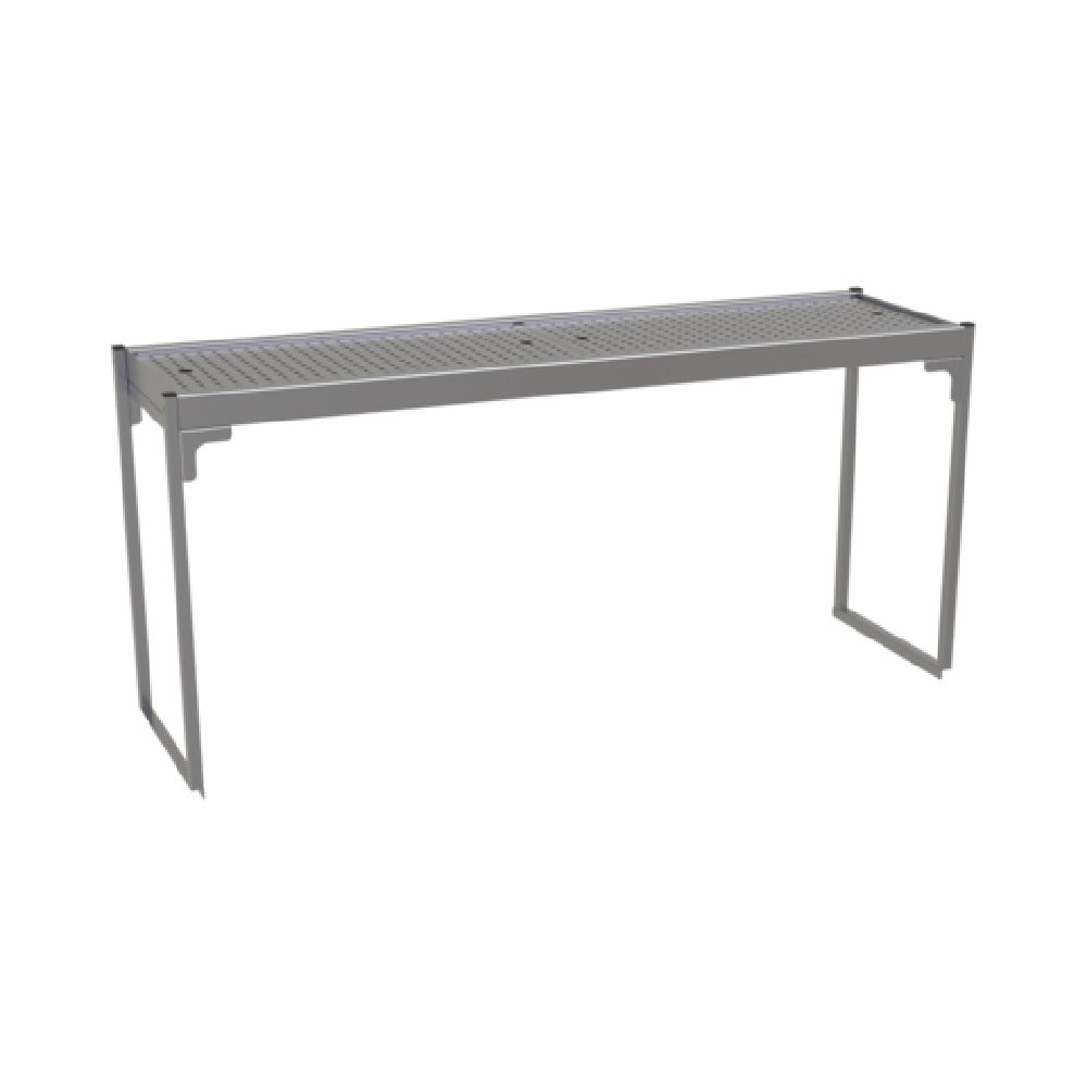 Glastender SOS/SS-54 Single Overshelf 54"W X 15"D X 24"H Removable Perforated Inserts