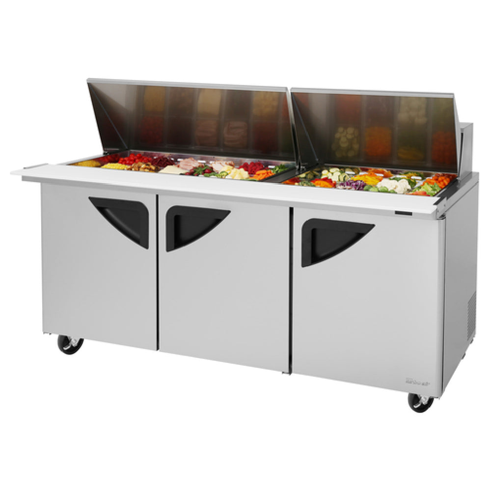 Turbo Air TST-72SD-30-N Super Deluxe Sandwich/Salad Mega Top Unit Three-section