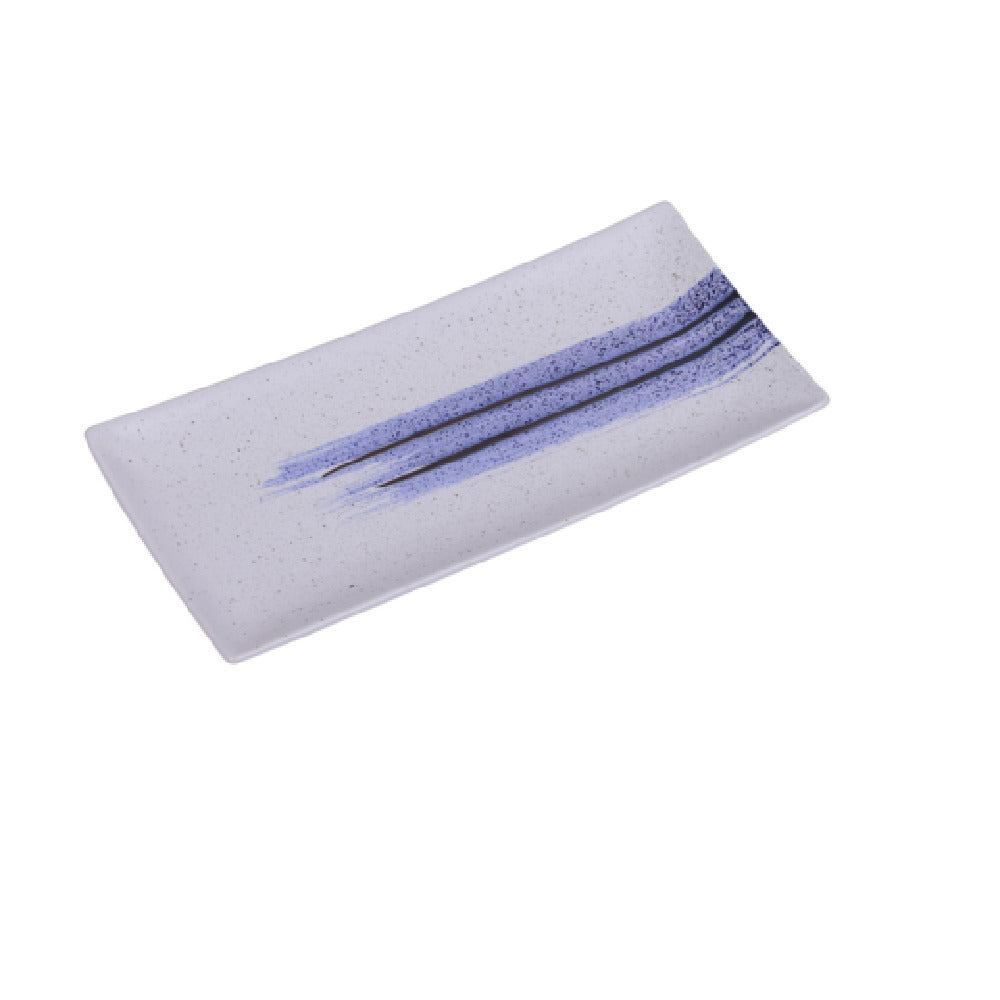 Yanco OC-3110 Ocean Sushi Plate 10"L X 4-1/4"W Rectangular
