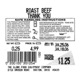 Globe (Middleby) E13 - Ingredient Labels, Label Size 2.36"W X 3.15"H (60mm X 80mm)