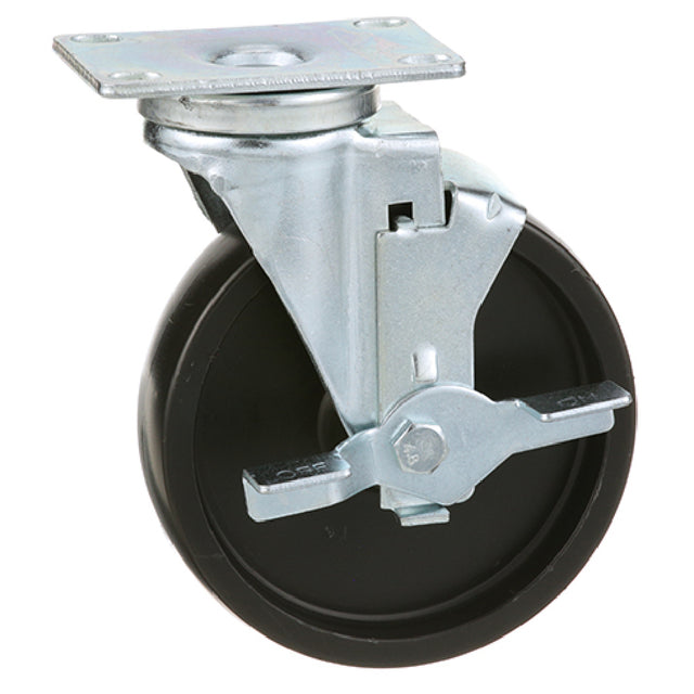 Kason 6C525001HDPTLB Kason 5 In Plate Caster W/ Brake Swivel