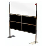 Lakeside 158947 Safe-Rail™ Modular Traffic Rail 72" Long With Clear Polycarbonate Barrier
