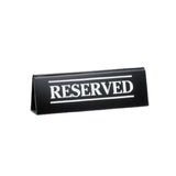 TableCraft Products 2060A - Table Tent, Imprinted "Reserved", 6" X 1-1/4" X 2"