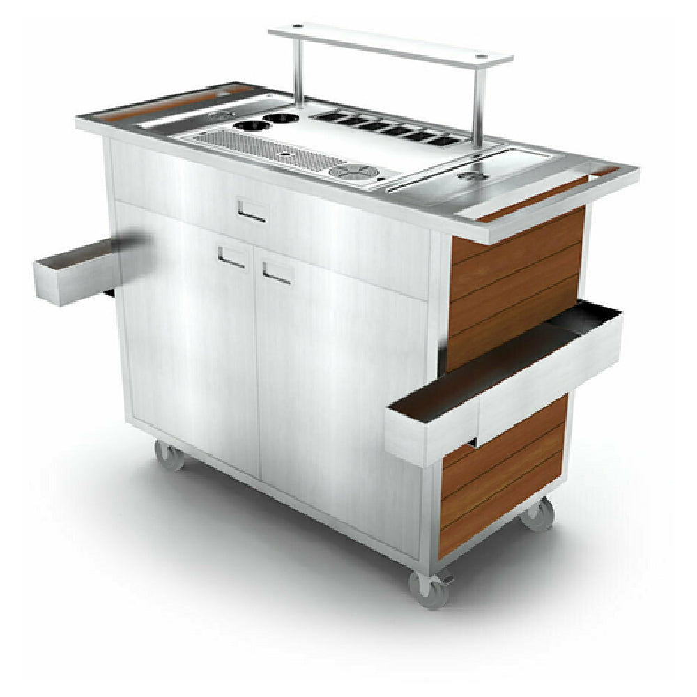 Forbes Industries F35-5567 Mixology Cart Tropical Elite 58"L X 24"W X 39"H