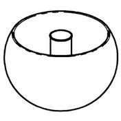 GET Enterprises 3BE015 Frilich® Replacement Bowl With Ice Tube Stainless Steel