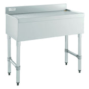 Hubert 32L-019 - Kratos Underbar Drainboard With 3" Backsplash, 24"x18", Stainless Steel