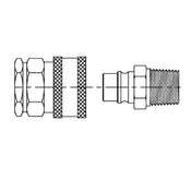 T&S Brass B-0273-QD Washdown Quick-Disconnect Chrome-plated