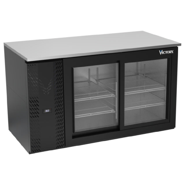 Victory VBB58HC-F-GS-B - Back Bar Refrigerator, Food Rated, Two-section