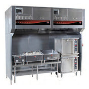 Wells (Middleby) WVU-96SS - Universal Ventless Hood, 96" Cooking Zone, Horizontal Air Discharge