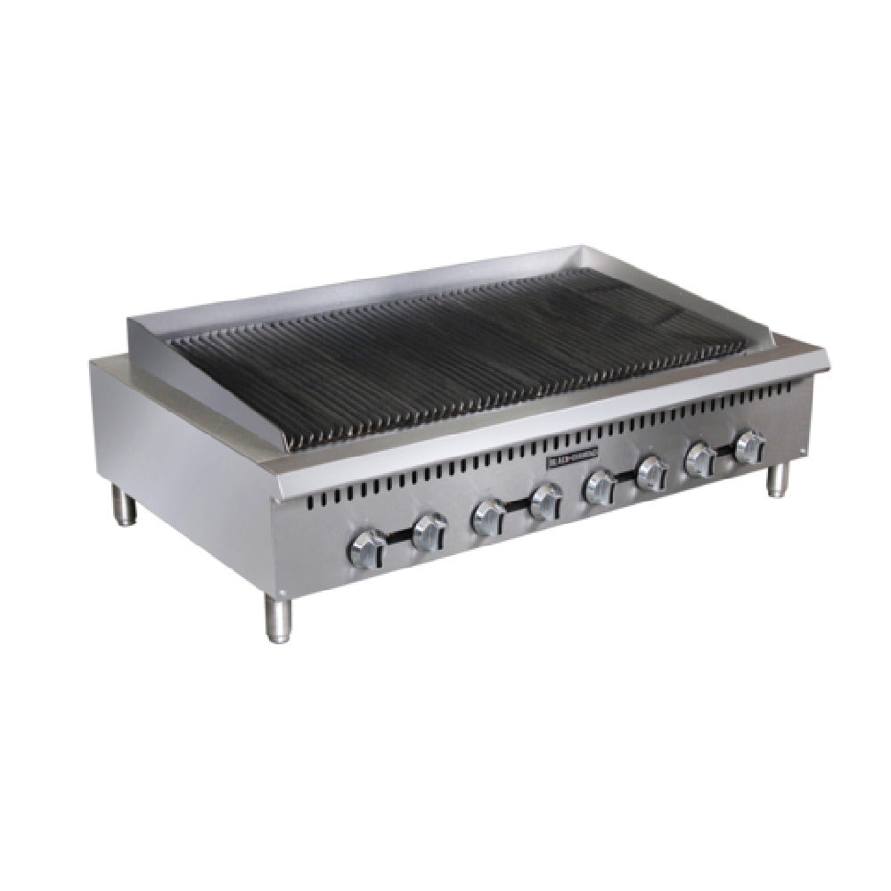 Admiral Craft BDCTC-48 Black Diamond Charbroiler Countertop 48" W X 30" D
