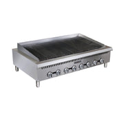 Admiral Craft BDCTC-48 Black Diamond Charbroiler Countertop 48" W X 30" D