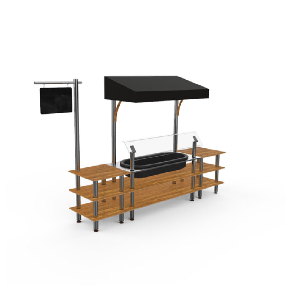 Steelite MGCMLA01BSBF - Classic Canopy Cooling Station, 130.0" X 29.5" X 96.0", Modular