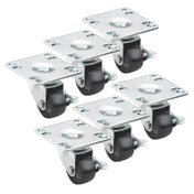 Krowne BC-133 Casters 2" Low Profile With Brakes (set Of 6) Plate