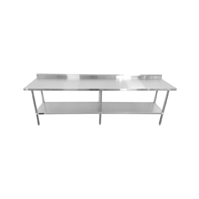 Sapphire Manufacturing SMTEB16-24120S Worktable 120"W X 24"D X 35"H 16/304 Stainless Steel