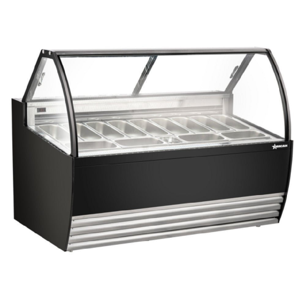 Omcan 49008 (FR-CN-0013B) Gelato Display Showcase 69-1/2"W (13) Pan Capacity