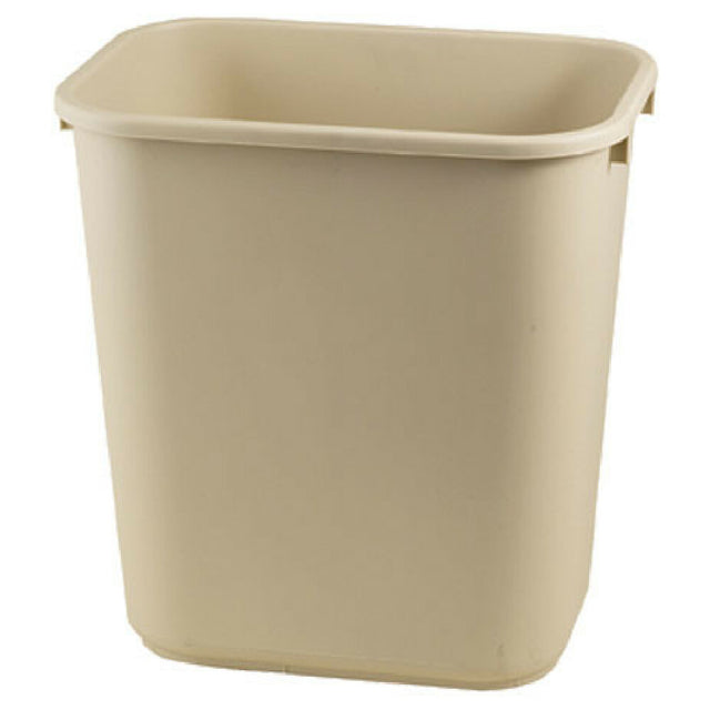 Rubbermaid FG295600BEIG 7gal Beige Trash Can Rectangular