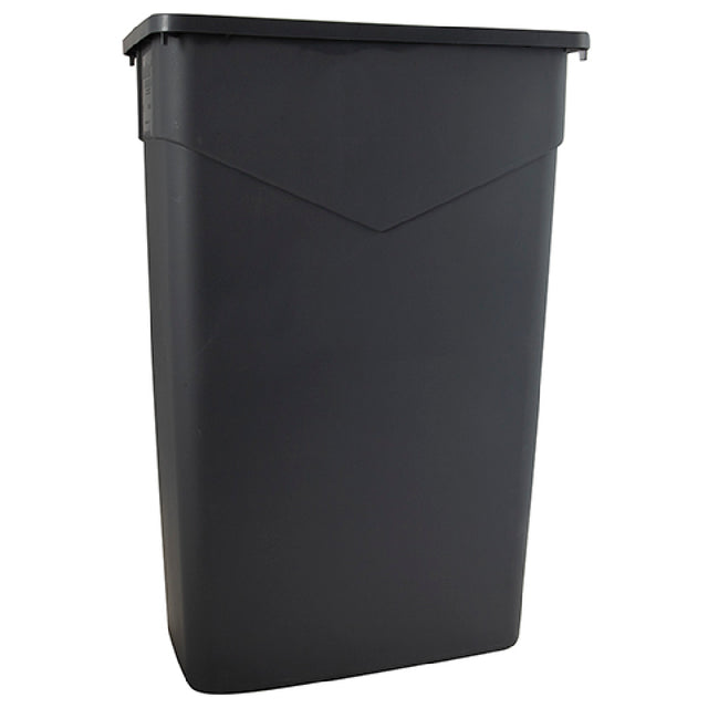 Carlisle Foodservice 34202323 Rectangular Trash Can Grey