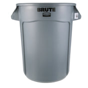 Rubbermaid FG263200GRAY Trash Can 32gal Rnd Gray