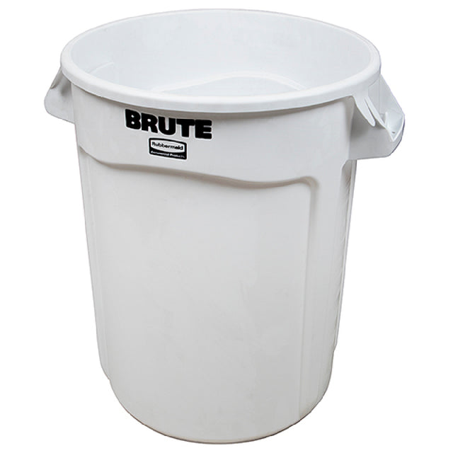 Rubbermaid RBMD3200WH Trash Can 32gal Rnd Wht