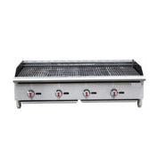 Hubert 55858 - Gas Charbroiler, 48"W X 29 1/2"D X 15 1/4"H, (4) Burners
