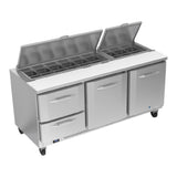 Victory VSPD72HC-18-2 UltraSpec™ Series Sandwich Prep Table Powered By V-Core™