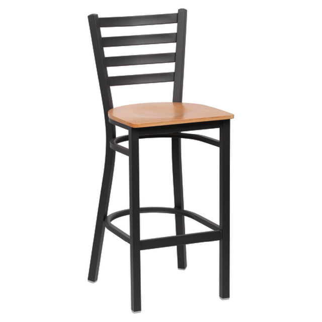 Royal ROY 9002 N - Bar Stool, Ladder Back, 17"L X 16-1/2"W X 43-3/8"H