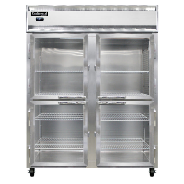 Continental Refrigerator 2RENPTHD-GD-SD Extra-Wide Refrigerator 52 Cu. Ft. Capacity