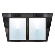 Hubert 48676 - Expressly HUBERT® Cubist Chef/Black Tile 2 Pocket Flat Top Menu Boards - 26"L X 15"H