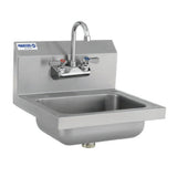 Hubert 95934 - Kratos® Commercial Hand Sink With Gooseneck Faucet, 12"W X 16"D X 12. 75"H